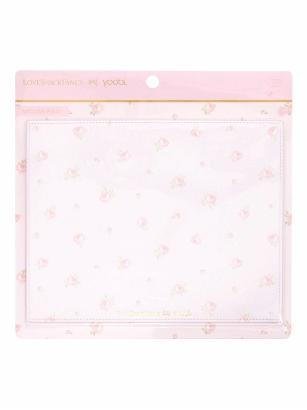 LoveShackFancy × Yoobi Blooming Heirloom Mouse Pad Strawberry Macaroon